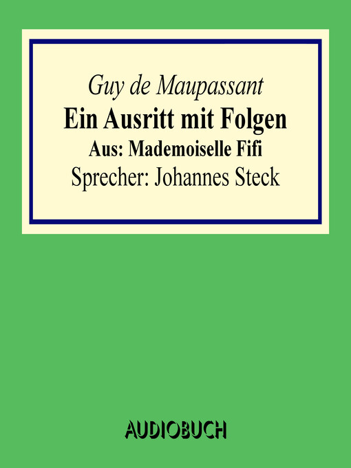 Cover image for Ein Ausritt mit Folgen. Aus